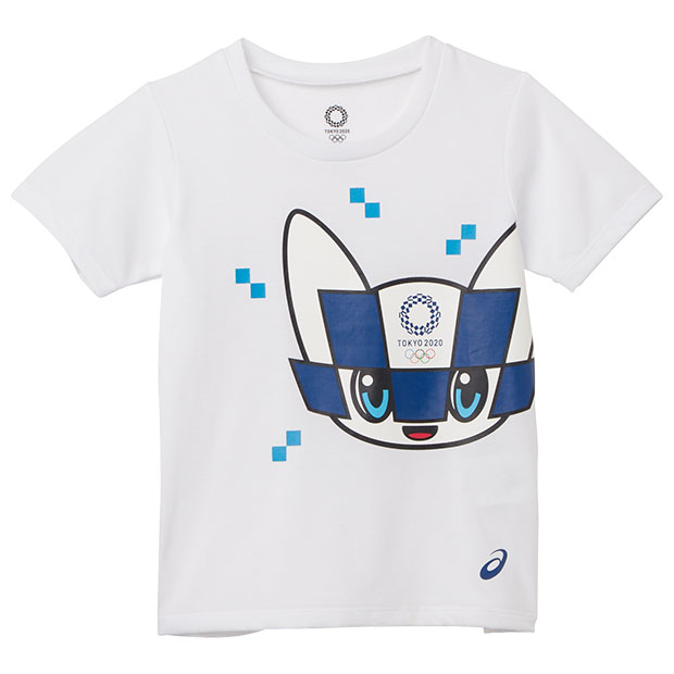 Kemari87 Kishispo ジュニア Kids 半袖tシャツ 東京オリンピックマスコット 34a352 100 ホワイト