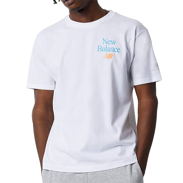 Kemari87 KISHISPO / NB Essentials セレブレイトロゴ 半袖Tシャツ amt21515-wt ホワイト