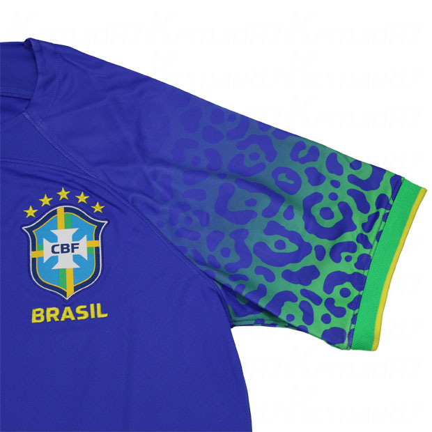 Kemari87 KISHISPO / ブラジル代表 2022 アウェイ 半袖レプリカ 