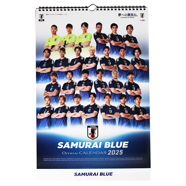 サッカー日本代表 2025年 オフィシャルカレンダー SAMURAI BLUE 壁掛けタイプ

jfa25001
