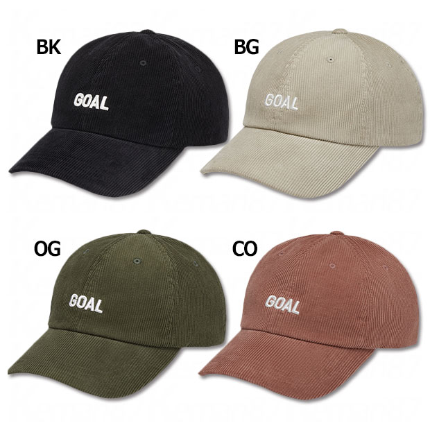 エッセンシャルゴールコーデュロイキャップ ESSENTIAL GOAL CORDUROY CAP